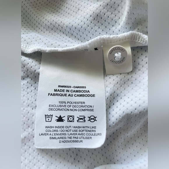 NEW MED Nike Challenge Court Neon Green Teal Splatter Retro Tennis Polo Agassi - Picture 8 of 8